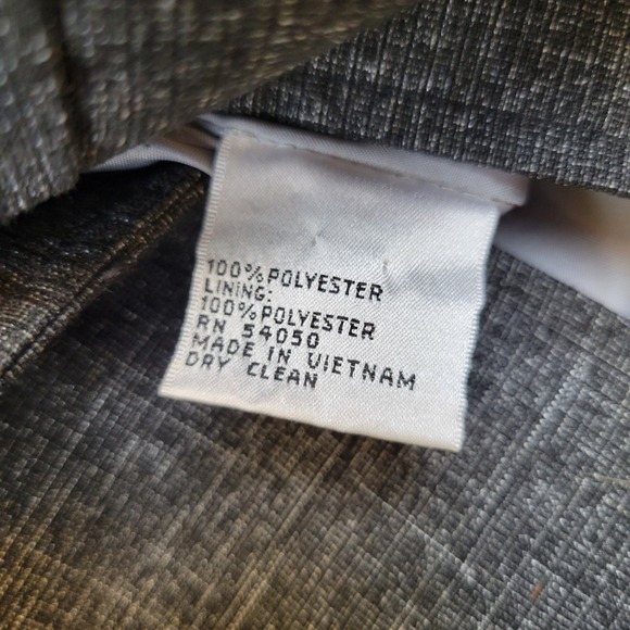 Le Suit Womens Gray Textured Blazer Pants 2 pc Suit Set 14 Lined Business Career - Picture 6 of 16